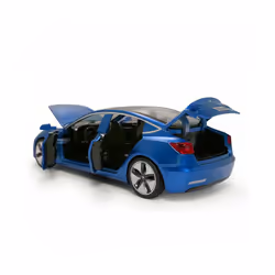 1:32 Tesla Model 3 Alloy Car Model Kids Gift Blue