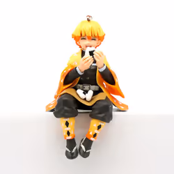 Demon Slayer Agatsuma Zenitsu Figure 5.3'' PVC Model Toy Collect Kids Gift