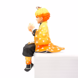 Demon Slayer Agatsuma Zenitsu Figure 5.3'' PVC Model Toy Collect Kids Gift