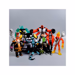 0 Lot 9 Pcs Ben 10 XLR8 Headblast Four Arms Action Figure Model Toys Cake Topper