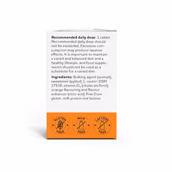 Protectis Probiotic Tablets with Vitamin D3, Orange Flavoured, 30 Tablets