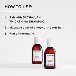 SACHAJUAN Thickening Hair Conditioner  Volumizing  Heat & UV Protectants  Shine & Smooth Volume  Paraben-Free  33.5 fl oz