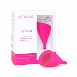 Intimina Lily Cup B, Thin Menstrual Cup with up to 8 Hours Use