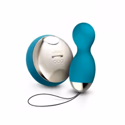 LELO HULA Beads, Blue, Acrylonitrile butadiene styrene (ABS), Silicone, Straight, Ambidextrous, Buttons, Matt
