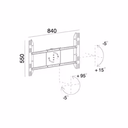 Multibrackets M Public Display Stand Single Screen Mount Black - Additional view 8
