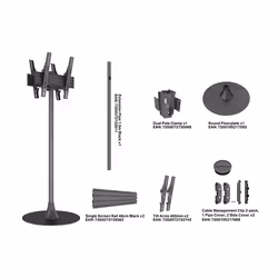 Multibrackets M Single Pole Floorbase Round 32"- 65" VESA 400 B2B - Additional view 6