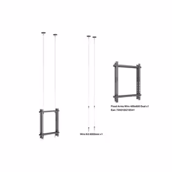 Multibrackets M Pro Series - Wire Ceiling 6000 Back to Back - Additional view 5