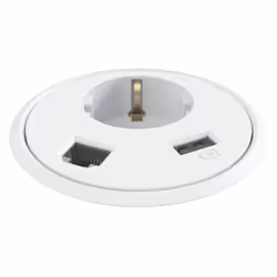 Kondator 935-PD12W, Type F + USB A + RJ-45, White