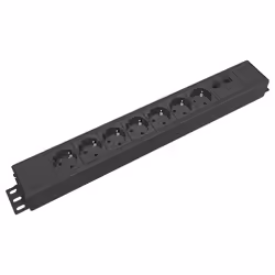 Kondator 935-T7DD, 0.5 m, Indoor, Type F, Black, 7 AC outlet(s), 250 V