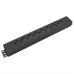 Kondator 935-T7DD power extension 0.5 m 7 AC outlet(s) Indoor Black