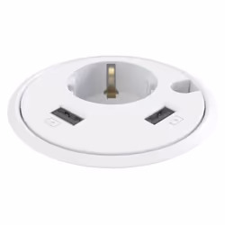 Kondator 935-PD14W, Type F + 2 x USB A, White, 1 pc(s), 130 mm, 175 mm, 110 mm
