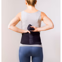Swedish Posture Stabilize Lumbar Back Belt Black