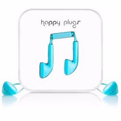 Happy Plugs Earbud Headset Wired In-ear Calls/Music Turquoise