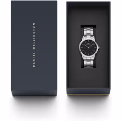 Daniel Wellington Iconic Link, Silver Watch, 32mm, Stainless Steel, for Women