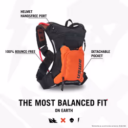 USWE Moto Hydro 3L Hydration Pack with 2.0L/ 70oz Water Bladder  a Hig