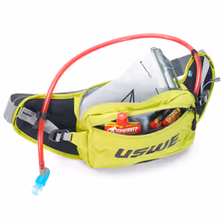 USWE Zulo Hydration Hip Pack - with Organizer and Side Pockets  Bounce Free Hip Belt 2L  Yellow