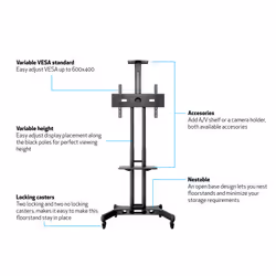 Multibrackets M Public Floorstand Basic 150 incl shelf & camera holder - Additional view 6