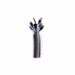 Multibrackets M Universal Cable Sock Self Wrapping 40mm Black 25m, Black, Polyester, -50 - 150 °C, 1 pc(s), 2 pc(s), 67 cm