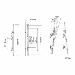Multibrackets M Pro Series - Tilt Arms 400mm