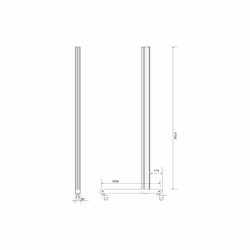 Multibrackets M Pro Series - Wheelbase 270cm Pro inc castors - Additional view 8