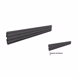Multibrackets M Pro Series - Single Screen Rail 100cm Black