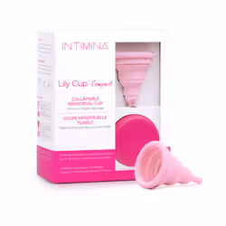 Intimina Lily Cup Compact A, Small Menstrual Cup with Flat-fold Design