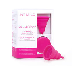Intimina Lily Cup Compact B, Small Menstrual Cup with Flat-fold Design