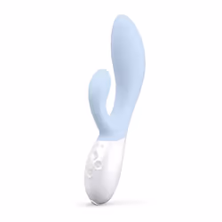 LELO Ina 3, Rabbit vibrator, Anal stimulation, Vaginal stimulation, Light Blue, Acrylonitrile butadiene styrene (ABS), Silico ...