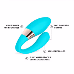 LELO TIANI Harmony - App Connected Couples Massager - Aqua