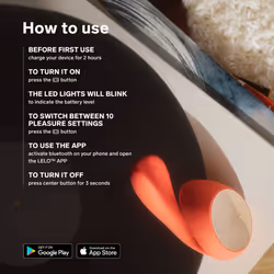 LELO IDA Wave - App Connected Couples Massager - Coral Red - Additional view 6