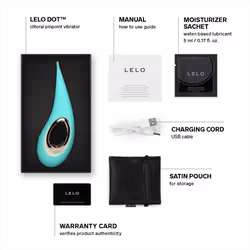 LELO DOT - Pinpoint Clitoral Vibrator - Aqua