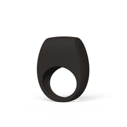 LELO TOR 3 Vibrating Penis Ring Cock Ring App Connected Adult Toy For Man and Woman With 8 Pleasure Settings For Enhanced Sensation, Base Blue - Black