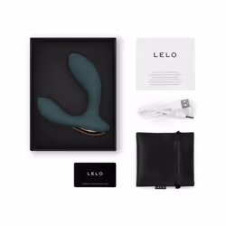 LELO HUGO 2 Prostate Vibrator is Advanced Male Sex Toy with Bluetooth App, Prostate Massager with 16 Settings, Waterproof & Rechargeable Sex T - Green