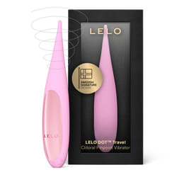 LELO DOT Travel Female Petite Clitoral Vibrator, Mini Vibrator With Figure Eight Motion, Discreet Vibrator with 8 Pleasure Settings, Thin Vibra - Pink