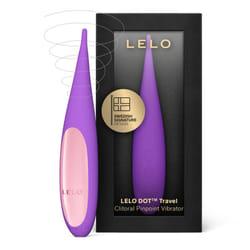 LELO DOT Travel Female Petite Clitoral Vibrator, Mini Vibrator With Figure Eight Motion, Discreet Vibrator with 8 Pleasure Settings, Thin Vib - Purple