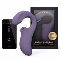 LELO ENIGMA Double Sonic Female Triple Stimulation Massager With Bluetooth App - Cyber Purple