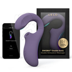 LELO ENIGMA Double Sonic Female Triple Stimulation Massager With Bluetooth App - Cyber Purple