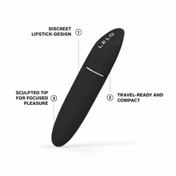 LELO MIA 3 Female Personal Massager, Mini Vibrator Quiet With 8 Pleasure Settings And an Updated Petite Design - Black