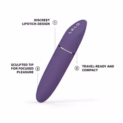 LELO MIA 3 Female Personal Massager, Mini Vibrator Quiet With 8 Pleasure Settings And an Updated Petite Design - Purple
