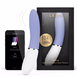 LELO LIV 3 App-Controlled G-Spot Vibrator for Women with 8 Settings, Curved Shape Female Vibrator Sex Toys - Powder Blue