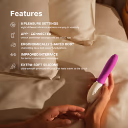 LELO LIV 3 App-Controlled G-Spot Vibrator for Women with 8 Settings, Curved Shape Female Vibrator Sex Toys - Plum