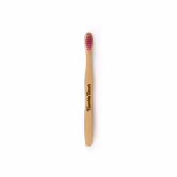 The Humble Co. 16462, Toothbrush, Child, Pink, Wood, Short, Bamboo, Nylon-6