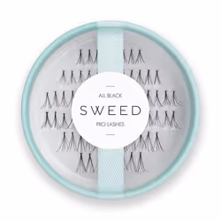 SWEED All Black, Cluster flares, Black, Women, 1. Apply glue on your hand. 2. Remove the individual lashes gently with a twee ...