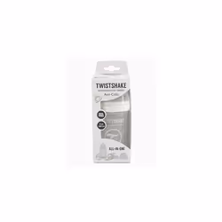 Anti-Colic Baby Bottle with Milk Powder Container and Mixer - 180ml | Medium Flow Silicone Breast-Like Nipple | BPA- Free Baby Milk Bottle | Suitable
