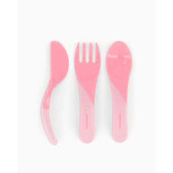 Twistshake Learn Cutlery Toddler cutlery set Pink Polypropylene (PP), Thermoplastic elastomer (TPE)