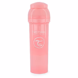 Twistshake Anti-Colic Bottle, Pastel Pink, 330 ml/11 oz.