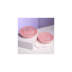 Baby Tableware Set | Baby Divided Plate + Baby Bowl | BPA-Free Baby Feeding Plate and Bowl | Food Training Kit for Kids | Pink