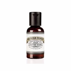 Mr Bear Family Tattoo Wash, Skin, Liquid soap, Aqua, Sodium Lauroyl Methyl Isethionate, Glycerin, Propanediol, Xylitol, Lacti ...