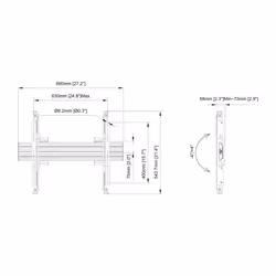 Multibrackets M Wallmount Pro MBW1U Micro Adjustable Black - Additional view 5