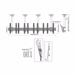 Multibrackets M Menu Board Mount Pro MBC5X1U - Additional view 6